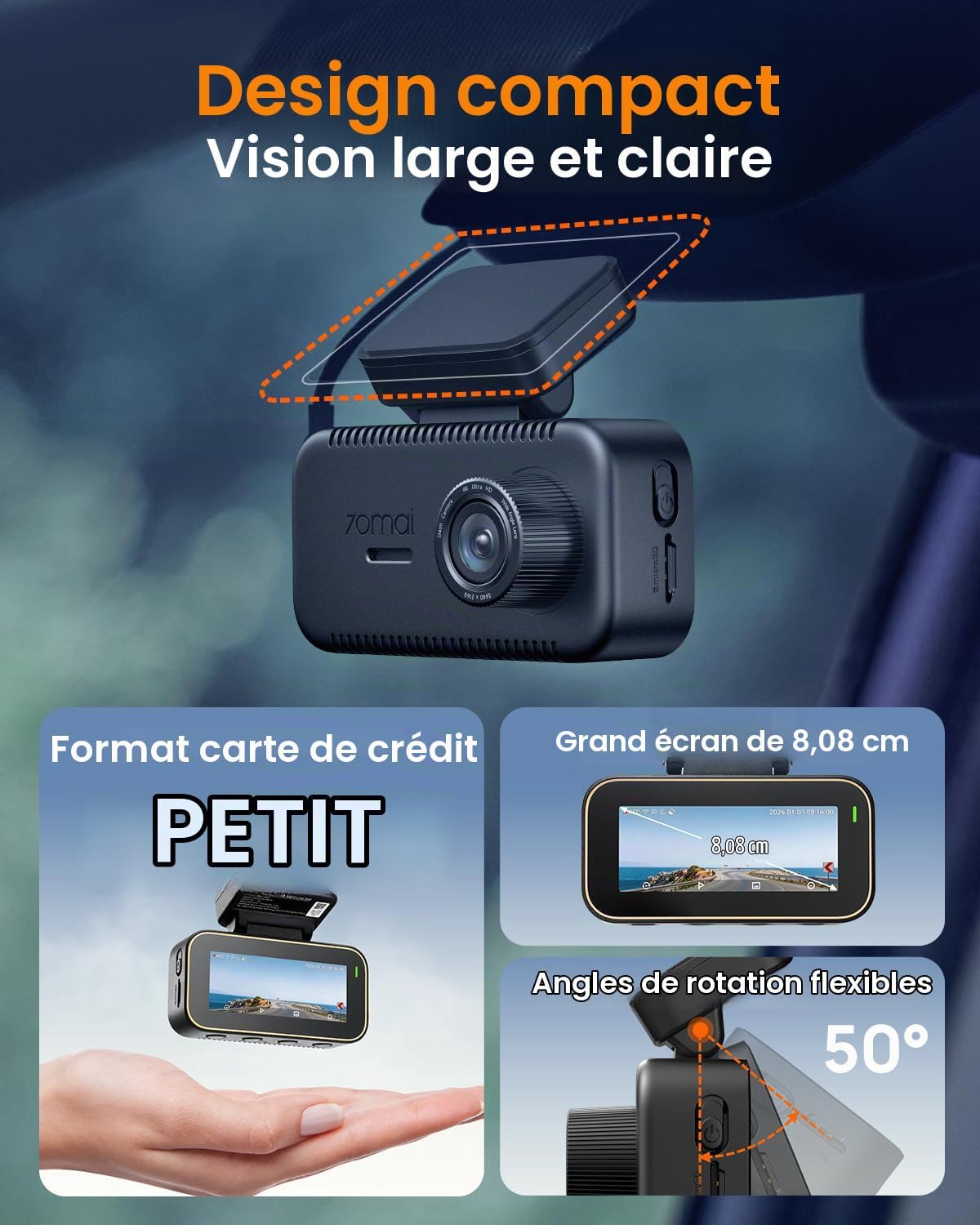 Dash cam 4K A810
