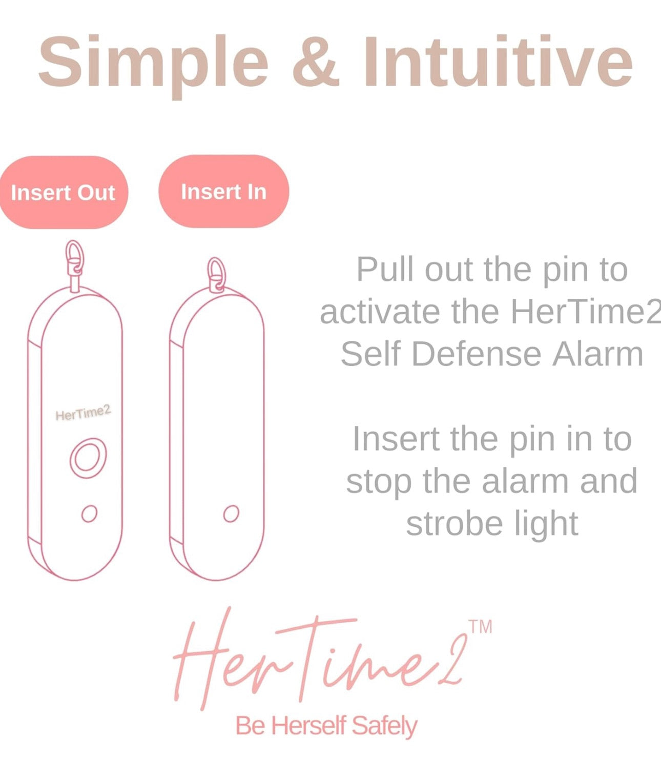 Hertime2 personal alarm