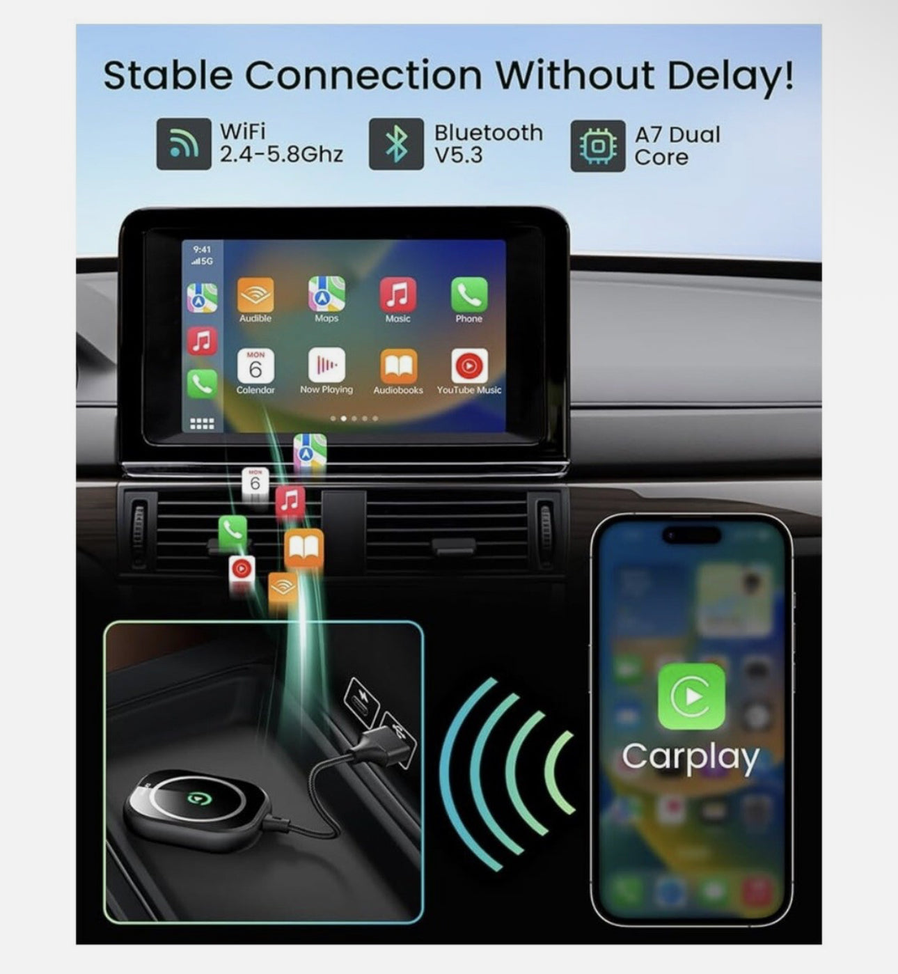 Wireless car adapter