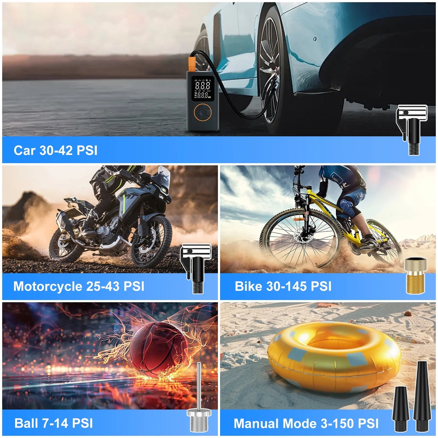Portable tire inflator