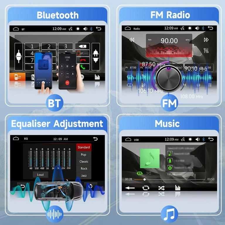 Podofo Car Radio 7’’