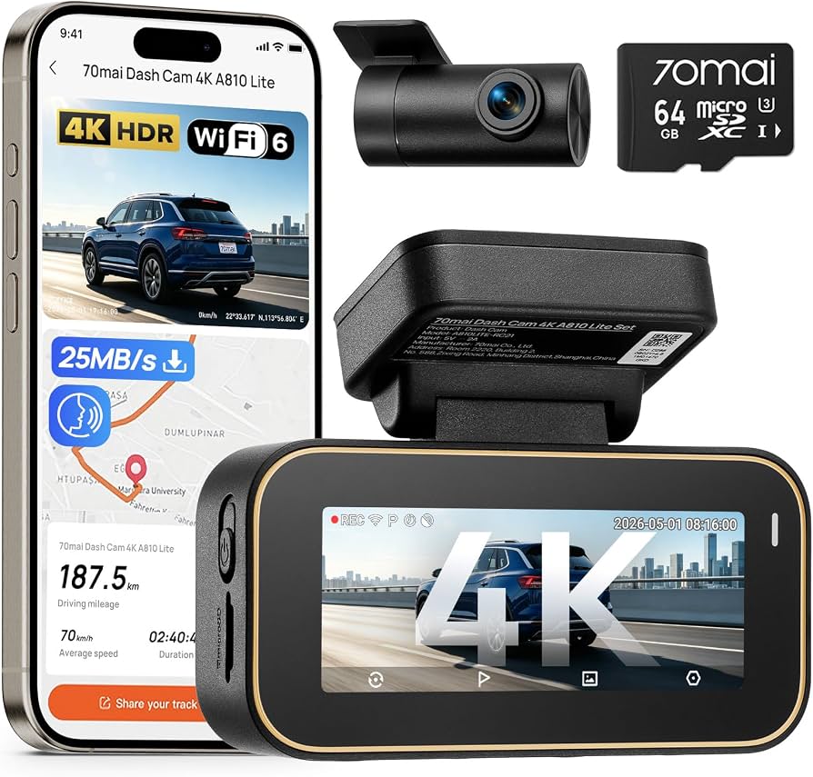 Dash cam 4K A810