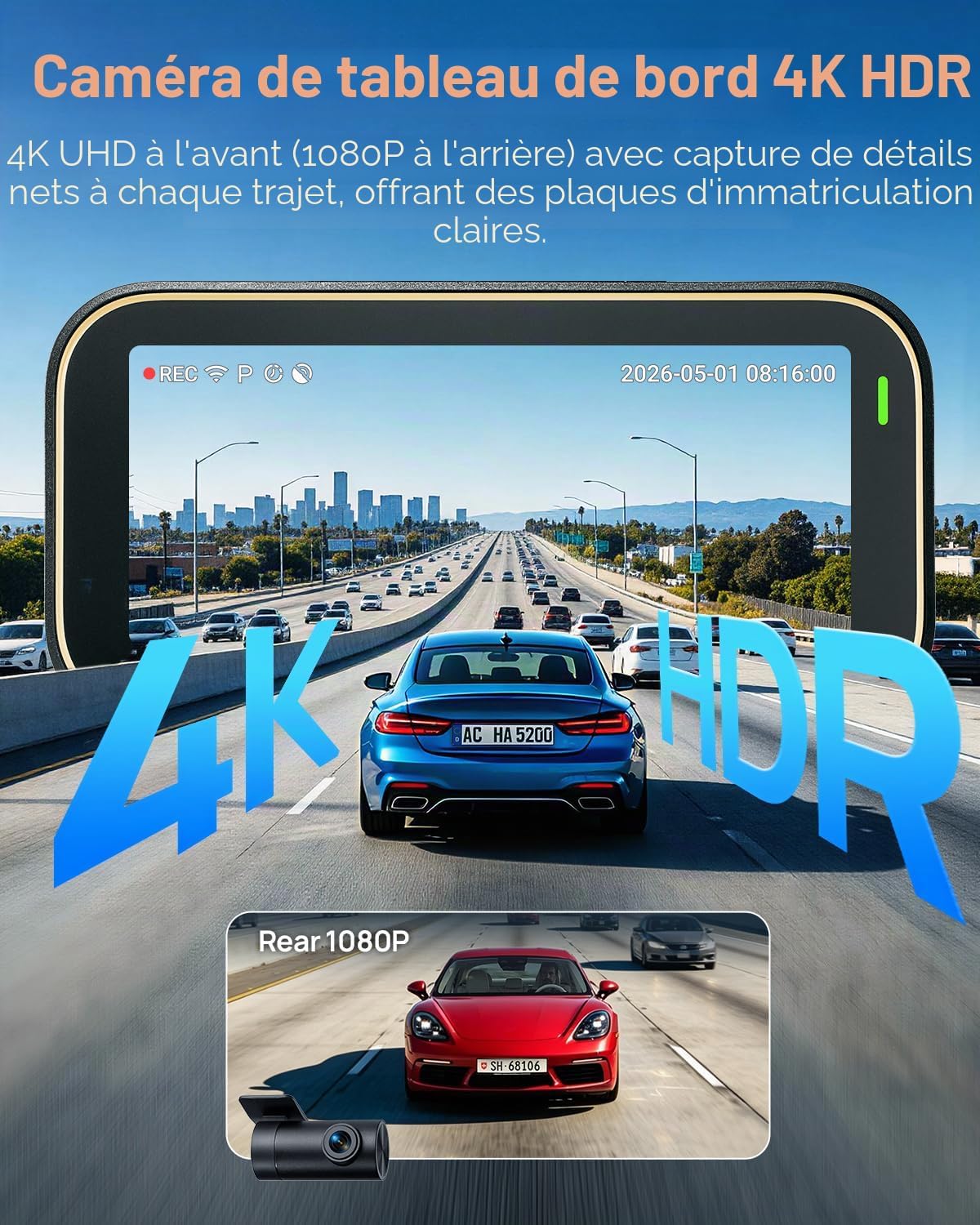 Dash cam 4K A810